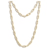 Thumbnail Image 1 of Paperclip Chain Necklace 8.1mm Hollow 10K Yellow Gold 18&quot;