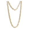 Thumbnail Image 4 of Paperclip Chain Necklace 8.1mm Hollow 10K Yellow Gold 18&quot;