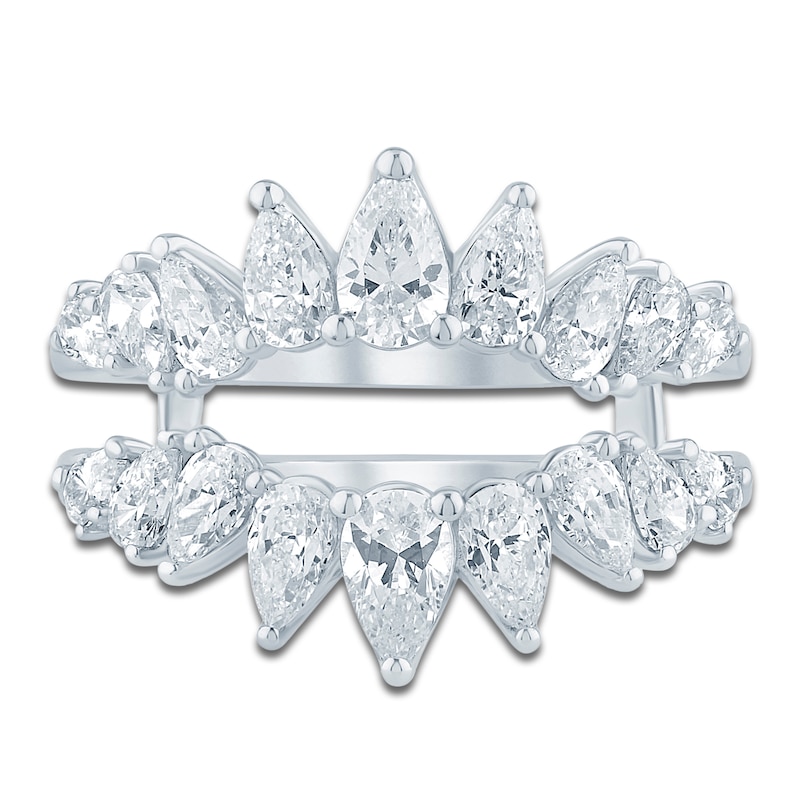 Main Image 3 of Pnina Tornai Pear-Shaped Lab-Created Diamond Enhancer Ring 2 ct tw 14K White Gold