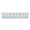 Thumbnail Image 3 of Certified Emerald-Cut Diamond Anniversary Ring 1-1/2 ct tw 18K White Gold