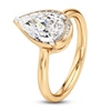 Thumbnail Image 4 of J'Lure Pear Step-Cut Lab-Created Diamond Half-Halo Engagement Ring 2 ct tw 18K Yellow Gold