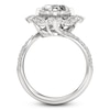 Thumbnail Image 2 of J'Lure Octagon Step-Cut Lab-Created Diamond Halo Bypass Engagement Ring 4-1/3 ct tw 18K White Gold