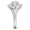 Thumbnail Image 3 of J'Lure Octagon Step-Cut Lab-Created Diamond Halo Bypass Engagement Ring 4-1/3 ct tw 18K White Gold