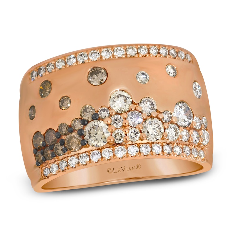 Main Image 1 of Le Vian Tramonto D'Oro Diamond Ring 1-1/6 ct tw 14K Strawberry Gold