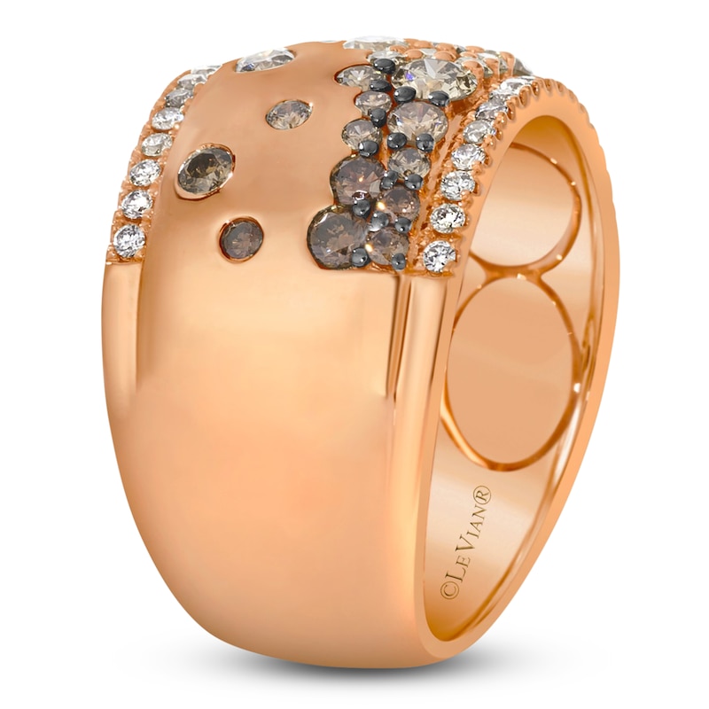 Main Image 4 of Le Vian Tramonto D'Oro Diamond Ring 1-1/6 ct tw 14K Strawberry Gold