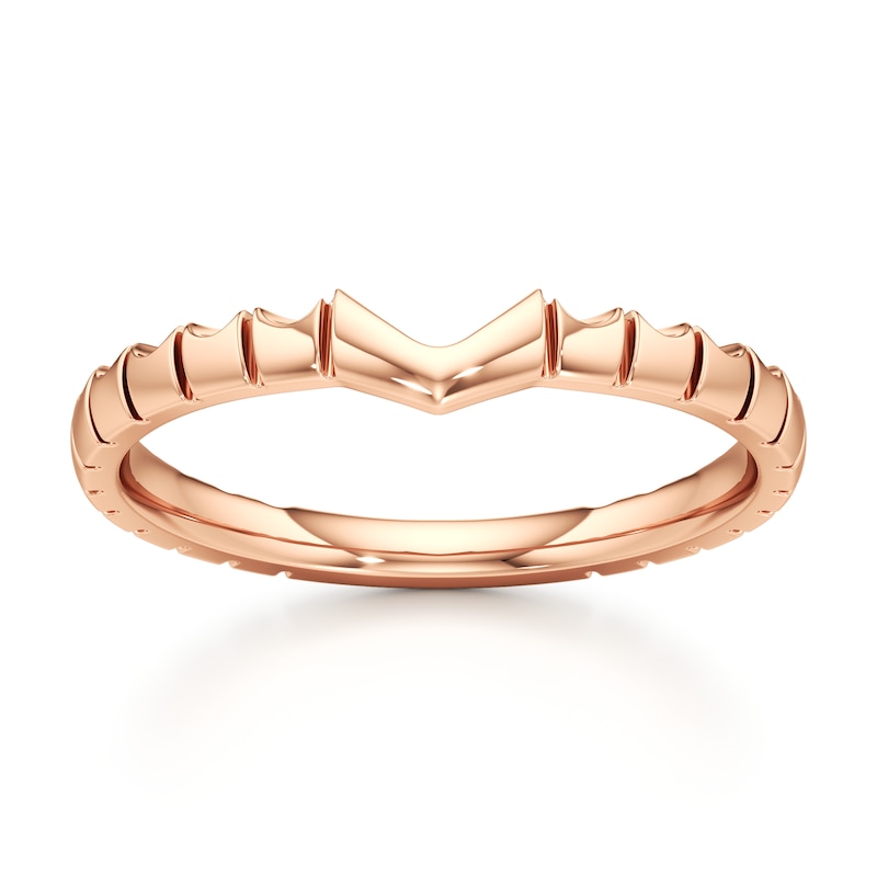 Main Image 1 of J'Lure Contour Wedding Band 18K Rose Gold