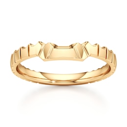 J'Lure Contour Wedding Band 18K Yellow Gold