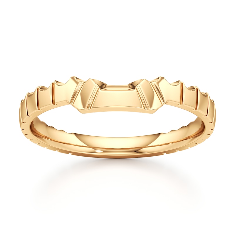 Main Image 1 of J'Lure Contour Wedding Band 18K Yellow Gold