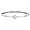 Thumbnail Image 1 of Unspoken Diamond Solitaire Bangle Bracelet 1/2 ct tw 14K White Gold 7.25&quot; (I1/I)