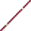 Thumbnail Image 2 of Le Vian Natural Ruby Necklace 1-1/4 ct tw Diamonds 14K Honey Gold 17&quot;