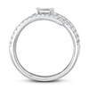Thumbnail Image 2 of Shy Creation Diamond Ring 7/8 ct tw Emerald-cut/Round 14K White Gold SC22007591