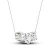 Thumbnail Image 2 of Lab-Created Diamond Necklace 1/2 ct tw Round 14K White Gold