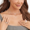 Thumbnail Image 2 of Shy Creation Diamond Necklace 1/20 ct tw Round 14K White Gold SC55010067