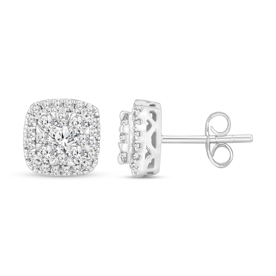 Diamond Stud Earrings 1 ct tw Round 14K White Gold | Jared