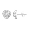 Thumbnail Image 1 of Diamond Heart Earrings 7/8 ct tw Round 14K White Gold