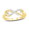 Thumbnail Image 1 of Diamond Infinity Ring 1/20 ct tw Round 10K Two-Tone Gold