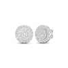 Thumbnail Image 0 of Lab-Created Diamond Stud Earrings 2 ct tw Round 14K White Gold