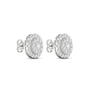 Lab-Created Diamond Stud Earrings 2 ct tw Round 14K White Gold | Jared