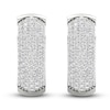 Thumbnail Image 2 of Lab-Created Diamond Earrings 3 ct tw Round 14K White Gold