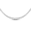 Thumbnail Image 1 of Lab-Created Diamond Tennis Necklace 7 ct tw Round 14K White Gold