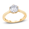 Thumbnail Image 1 of Diamond Cathedral Solitaire Engagement Ring 2 ct tw Round 14K Yellow Gold (I2/I)