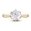 Thumbnail Image 3 of Diamond Cathedral Solitaire Engagement Ring 2 ct tw Round 14K Yellow Gold (I2/I)