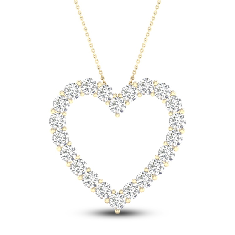 14k Solid Yellow Heart Photo Locket With Diamond Exclusive 