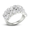 Thumbnail Image 1 of Lab-Created Diamond Ring 4 ct tw Pear/Oval 14K White Gold