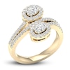 Thumbnail Image 2 of Lab-Created Diamond Ring 1 ct tw Oval/Round 14K Yellow Gold