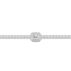 Thumbnail Image 2 of Lab-Created Diamond Fashion Bracelet 3 ct tw Emerald/Round 14K White Gold