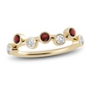 Thumbnail Image 1 of Juliette Maison Natural Garnet & Natural White Sapphire Ring 10K Yellow Gold