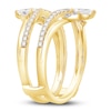 Thumbnail Image 2 of Diamond Enhancer Band 3/4 ct tw Round/Pear 14K Yellow Gold