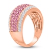 Thumbnail Image 2 of Kallati Round-Cut Natural Pink Sapphire Ring 3/8 ct tw Diamonds 14K Rose Gold