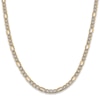 Thumbnail Image 2 of Figaro Semi-Solid Chain Necklace 14K Yellow Gold 24&quot; 5.25mm