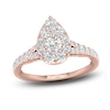 Thumbnail Image 1 of Diamond Pear Engagement Ring 1 ct tw Round 14K Rose Gold