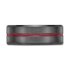 Thumbnail Image 2 of Men's Wedding Band Black Zirconium/Red Ion-Plating 8.0mm