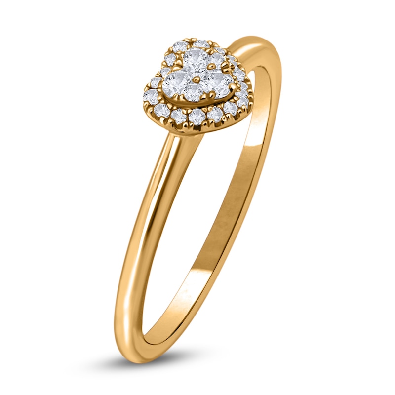 Main Image 2 of Diamond Promise Ring 1/8 ct tw Round 14K Yellow Gold