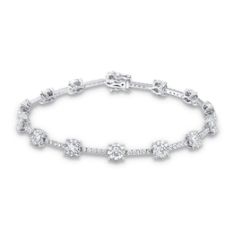 Diamond Tennis Bracelet 2-7/8 ct tw Round 14K White Gold 7&quot;