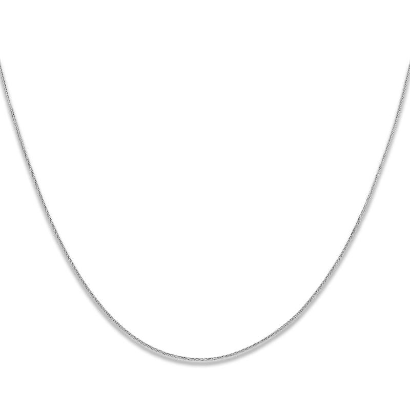 High-Polish Wheat Chain Necklace Platinum 18" 1.0mm