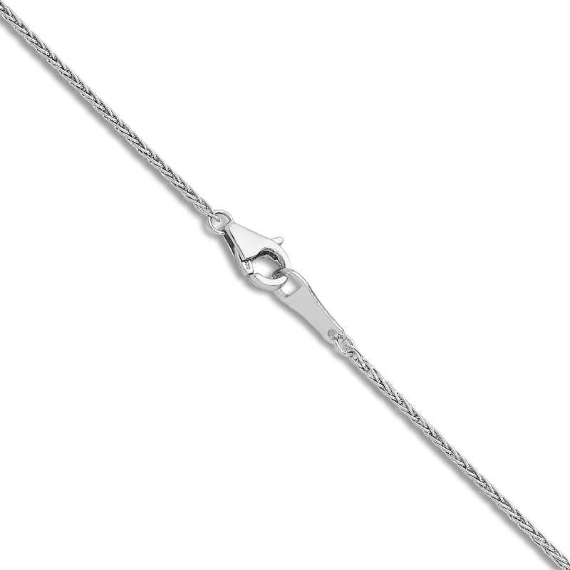 Main Image 3 of High-Polish Wheat Chain Necklace Platinum 18&quot; 1.0mm