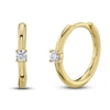 Thumbnail Image 0 of Shy Creation Diamond Huggie Earrings 1/15 ct tw Round 14K Yellow Gold SC55023233