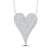 Thumbnail Image 0 of Shy Creation Diamond Micro Pavé Heart Necklace 1-1/3 ct tw 14K White Gold 18"