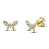 Thumbnail Image 0 of Shy Creation Diamond Butterfly Stud Earrings 1/8 ct tw 14K Yellow Gold SC55006751V2