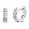 Thumbnail Image 0 of Shy Creation Diamond Three-Row Huggie Hoop Earrings 1/6 ct tw 14K White Gold SC55009012