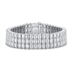 Thumbnail Image 1 of Jared Atelier X Shy Emerald-Cut Diamond Tennis Bracelet 42-7/8 ct tw 18K White Gold 7&quot;