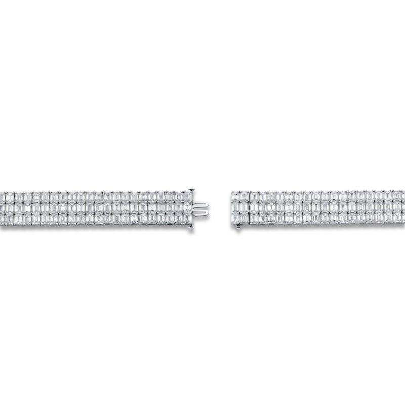 Main Image 3 of Jared Atelier X Shy Emerald-Cut Diamond Tennis Bracelet 42-7/8 ct tw 18K White Gold 7&quot;