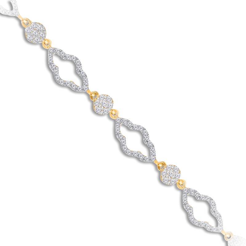 Main Image 2 of Kallati Diamond Bracelet 1 ct tw 14K Yellow Gold 7&quot;