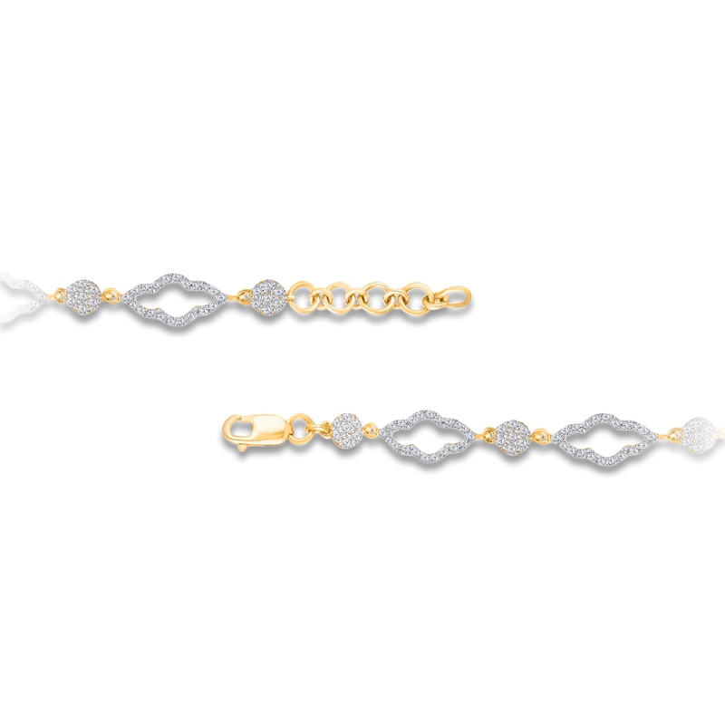 Main Image 3 of Kallati Diamond Bracelet 1 ct tw 14K Yellow Gold 7&quot;