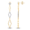 Thumbnail Image 2 of Kallati Diamond Drop Earrings 3/8 ct tw Round 14K Yellow Gold