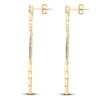 Thumbnail Image 3 of Kallati Diamond Drop Earrings 3/8 ct tw Round 14K Yellow Gold